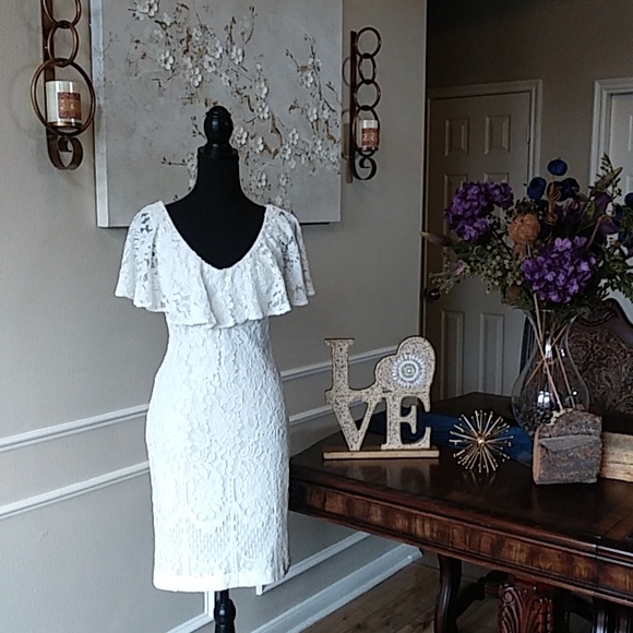 Lauren Ralph Lauren Women's Tamalira Floral Lace Cocktail Dress. Size 6 - Picture 4 of 17